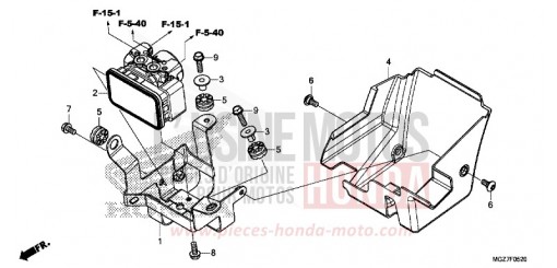 MODULATEUR ABS CB500XAF de 2015